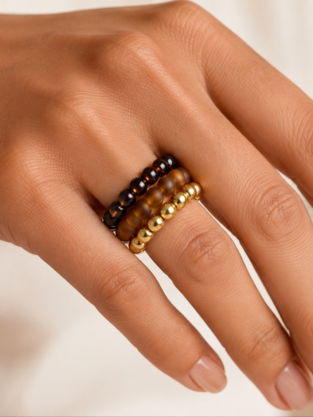 14 Colorful Beaded Stack Rings